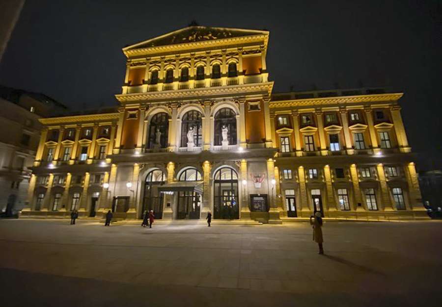 Exterior of Musikverein, concert hall, part of Vienna music tourism
